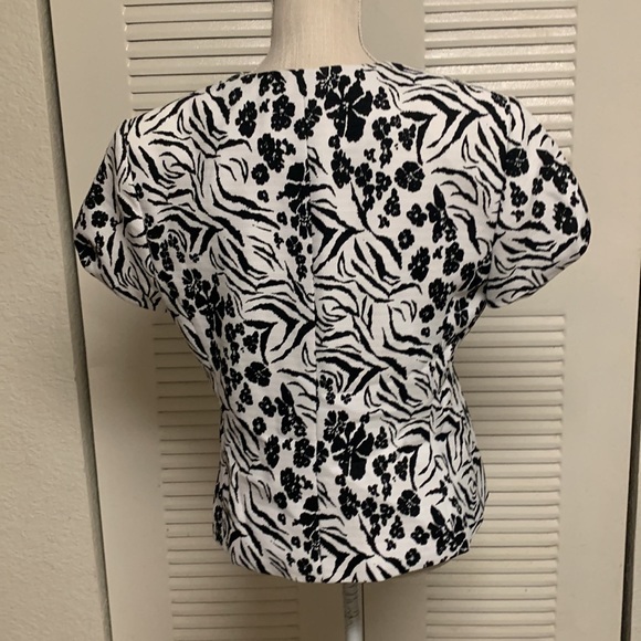 ISABELLA suits Floral Print Short Sleeve Suit Jacket - Picture 8 of 16